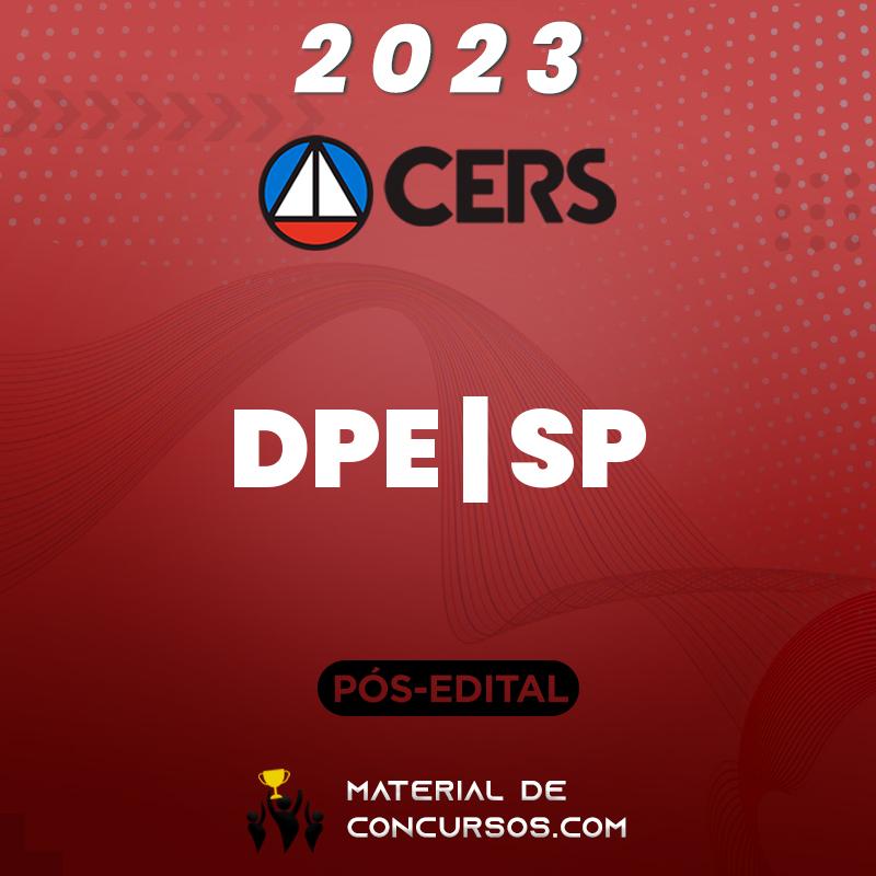DPE | SP - Pós Edital - Defensor Público da Defensoria de São Paulo 2023 CERS