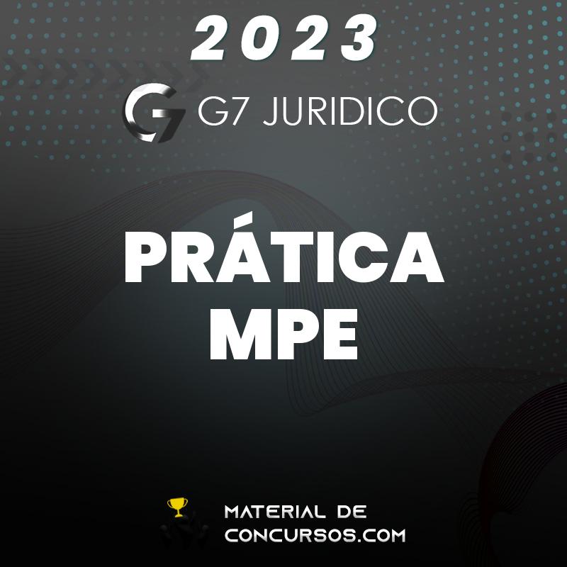 Prática MPE - Ministério Público Estadual 2023 G7