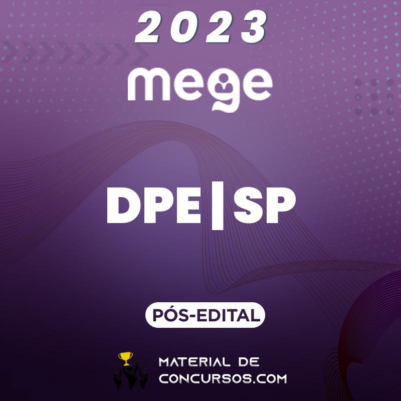 DPE | SP - Pós Edital - Defensor da Defensoria Pública de São Paulo 2023 Mege