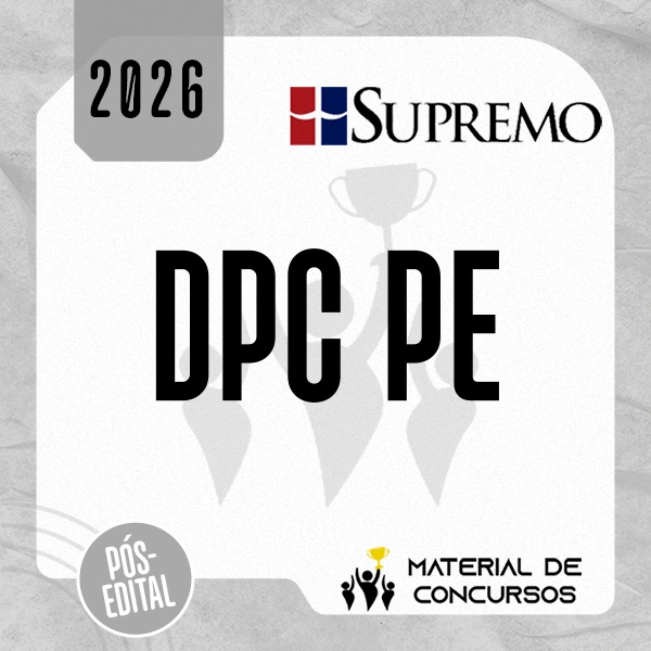DPC | PE - Delegado de Polícia Civil do Pernambuco [2026.2] SUP